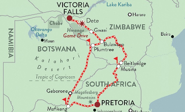 Victoria Falls Hotel and Rovos Rail packages